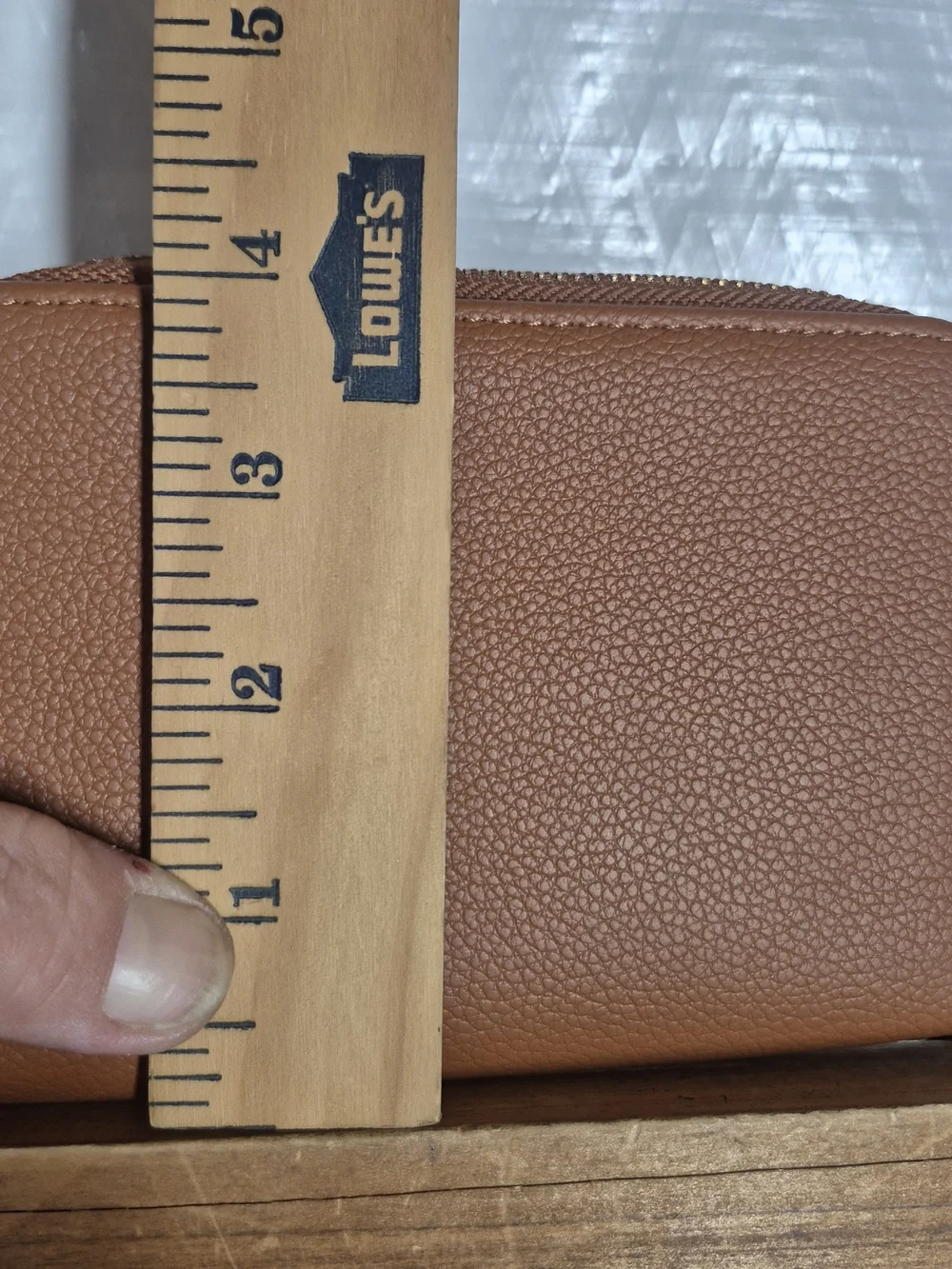 Brown Zip Wallet 